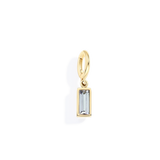 Dainty Baguette Birthstone Charm