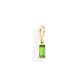 Dainty Baguette Birthstone Charm