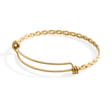 Dainty Adjustable Braided Bangle