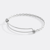 Dainty Adjustable Braided Bangle