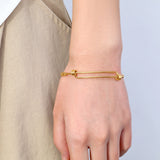 Dainty Adjustable Braided Bangle