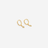 Dainty Diamond Charm Earrings