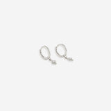 Dainty Diamond Charm Earrings