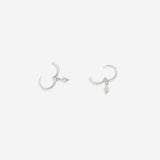Dainty Diamond Charm Earrings