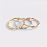 Dainty Diamonds Stacking Ring