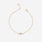 Dainty Evil Eye Charm Bracelet