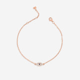 Dainty Evil Eye Charm Bracelet