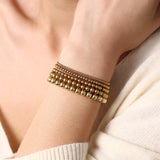 Dainty Gold Beaded Bracelet