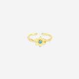 Dainty Gold Birth Flower Ring