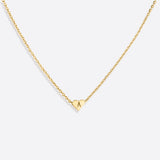 Dainty Heart Initial Necklace