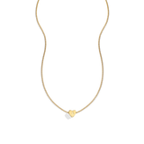 Dainty Heart Stacking Initial Necklace