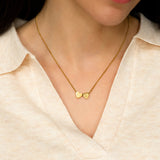 Dainty Heart Stacking Initial Necklace