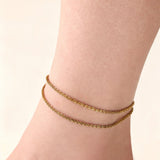 Dainty Layered Anklet