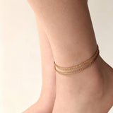 Dainty Layered Anklet