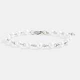 Dainty Pearl Station Bracelet