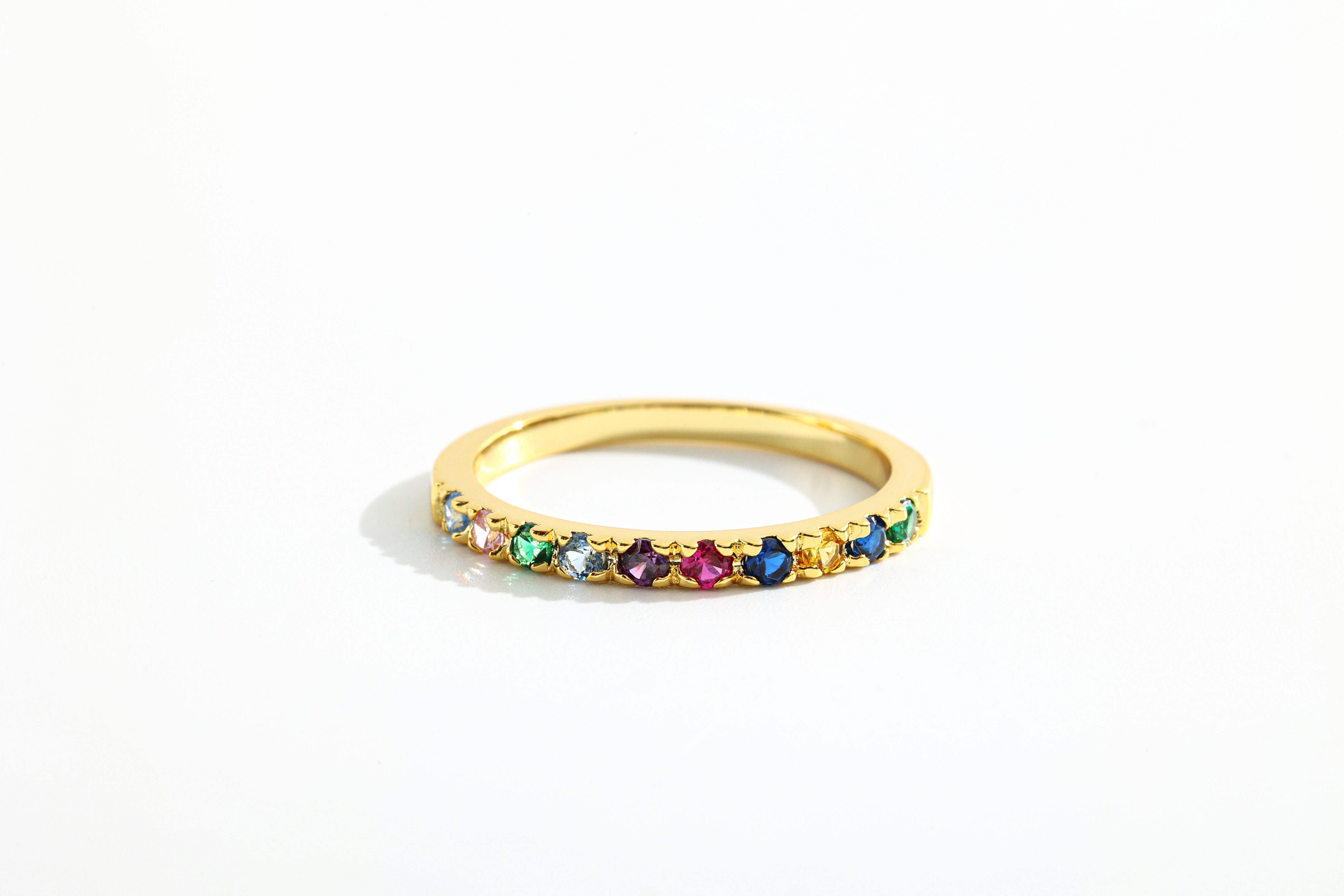 Dainty Stackable Birthstone Ring