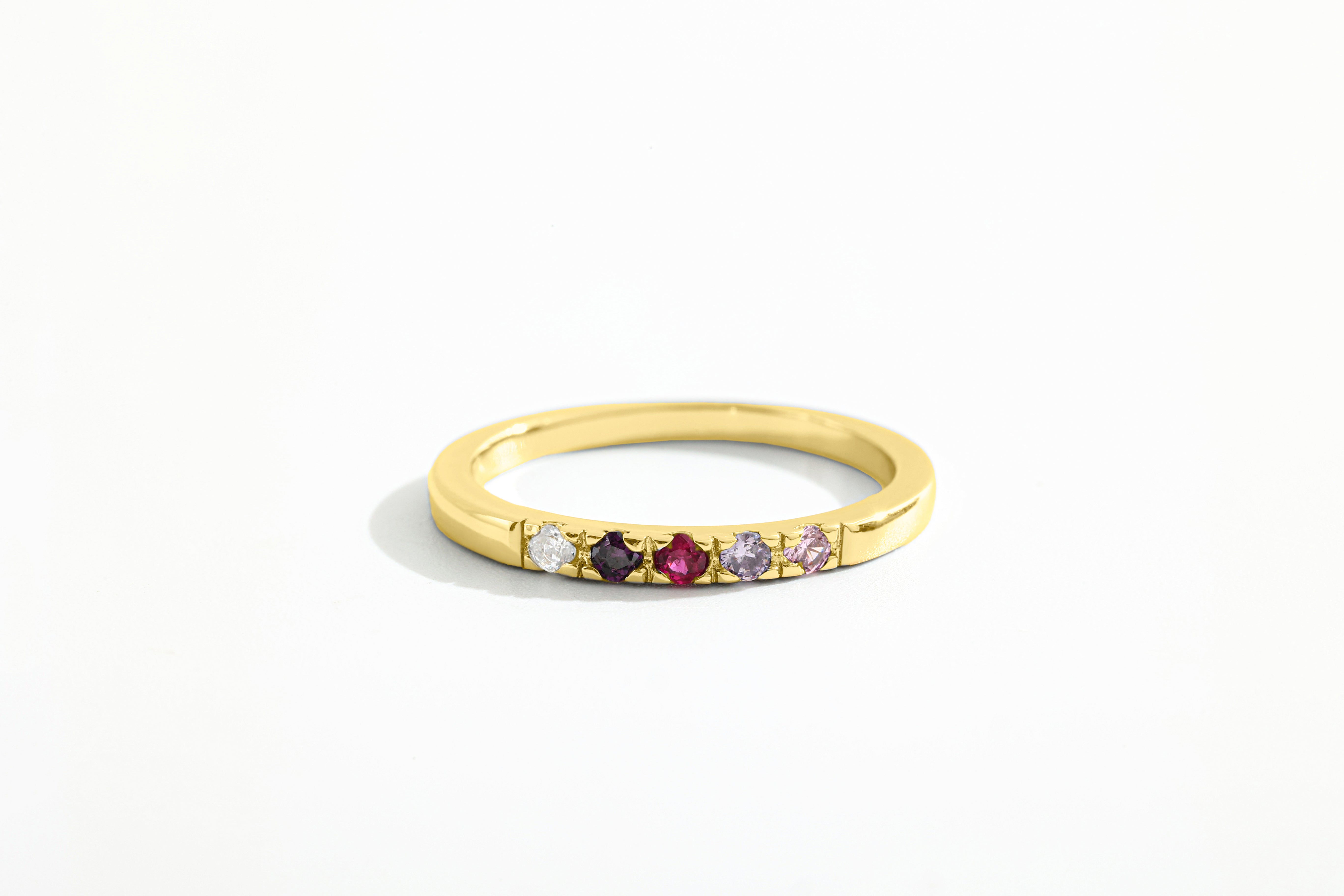 Dainty Stackable Birthstone Ring
