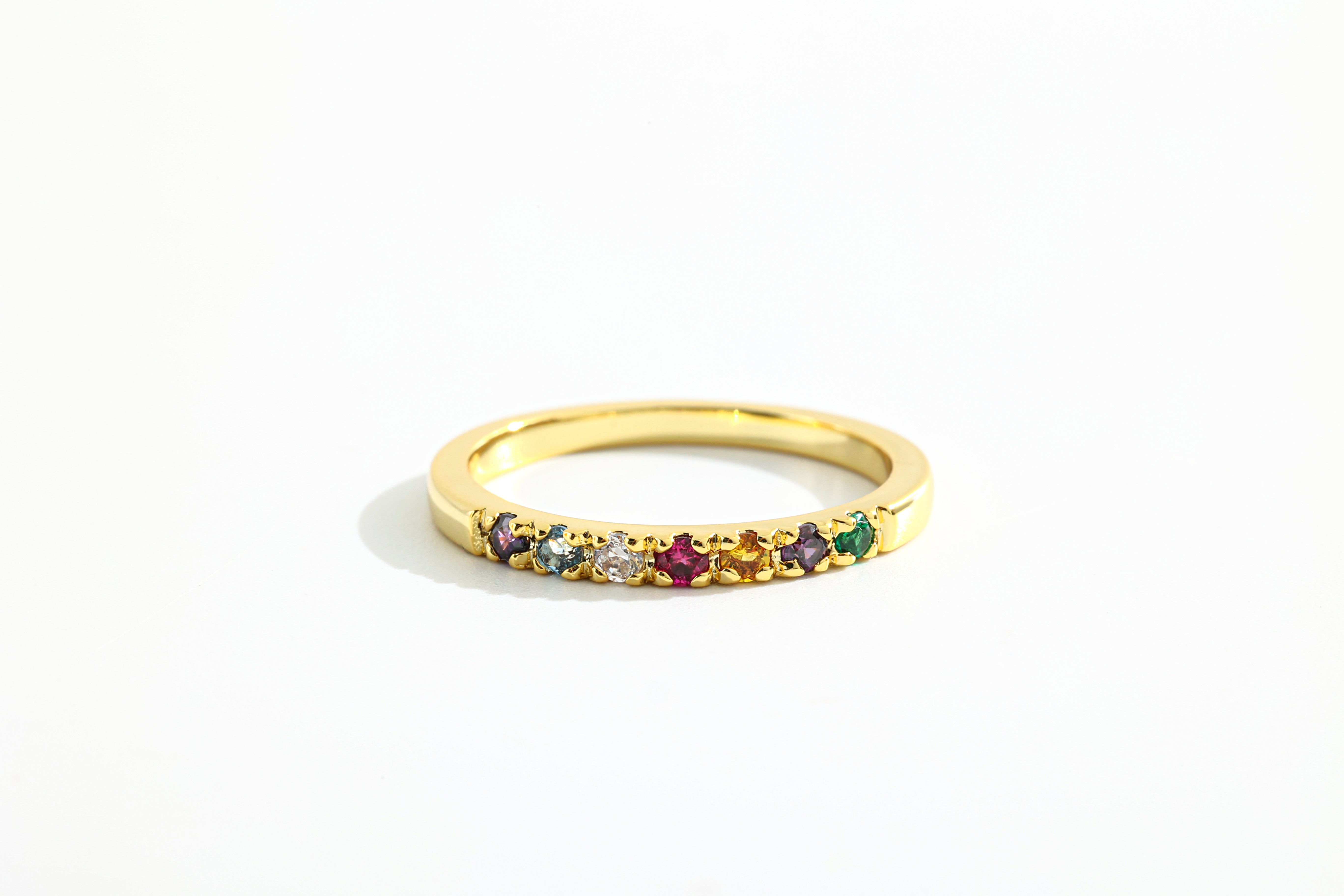 Dainty Stackable Birthstone Ring