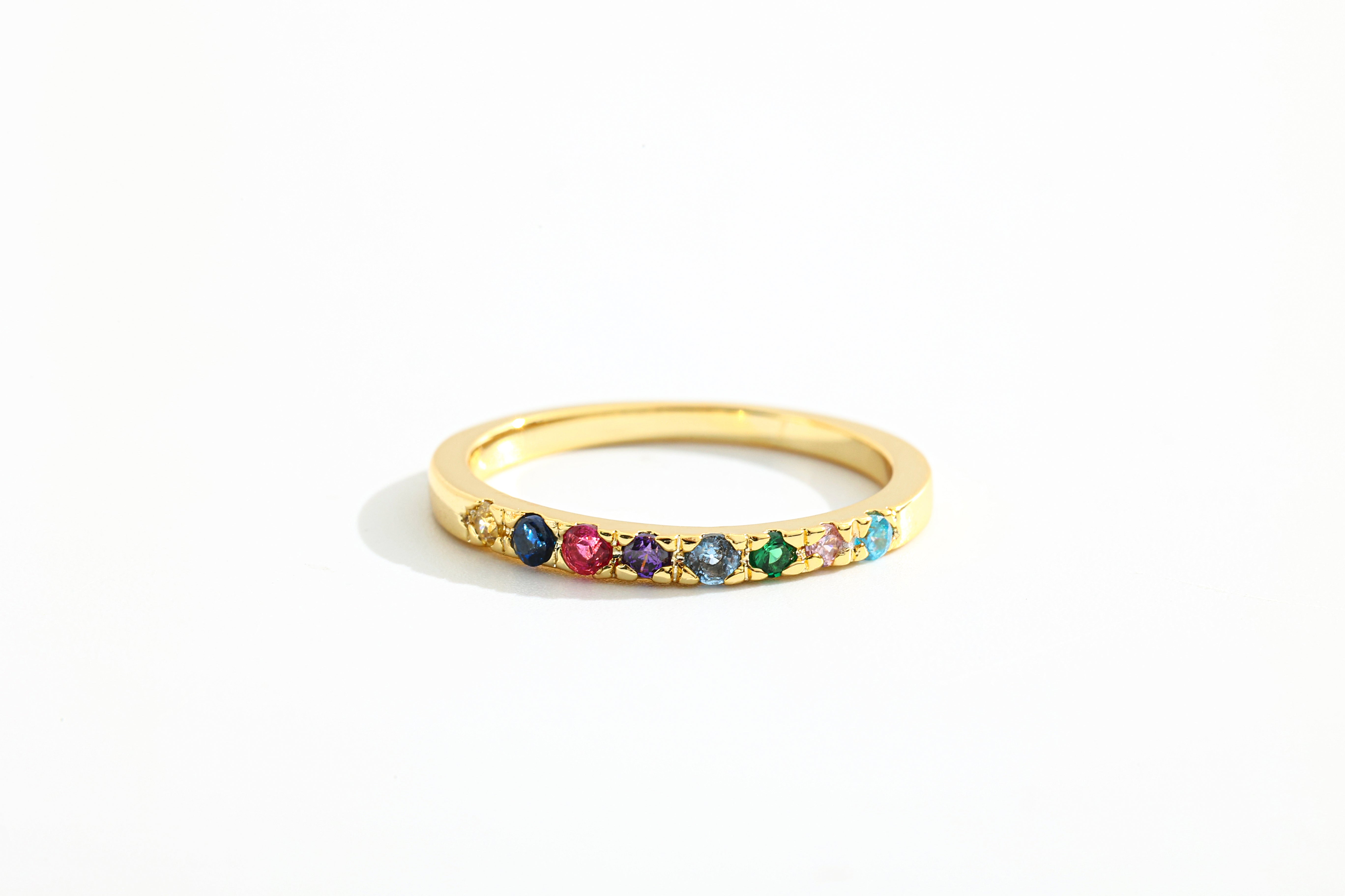 Dainty Stackable Birthstone Ring