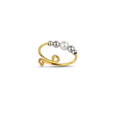Dainty Adjustable Opal Fidget Ring