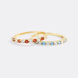 Diamond & Gemstone Stackable Ring