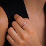 Diamond & Gemstone Stackable Ring