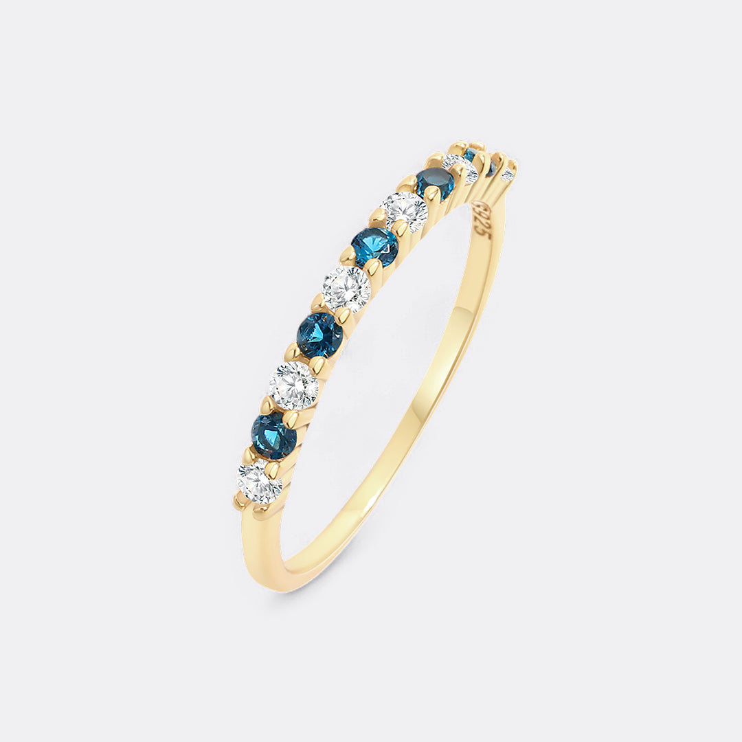 Diamond & Gemstone Stackable Ring