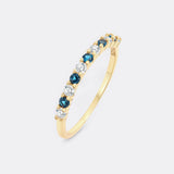 Diamond & Gemstone Stackable Ring