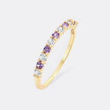 Diamond & Gemstone Stackable Ring