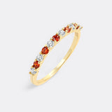 Diamond & Gemstone Stackable Ring