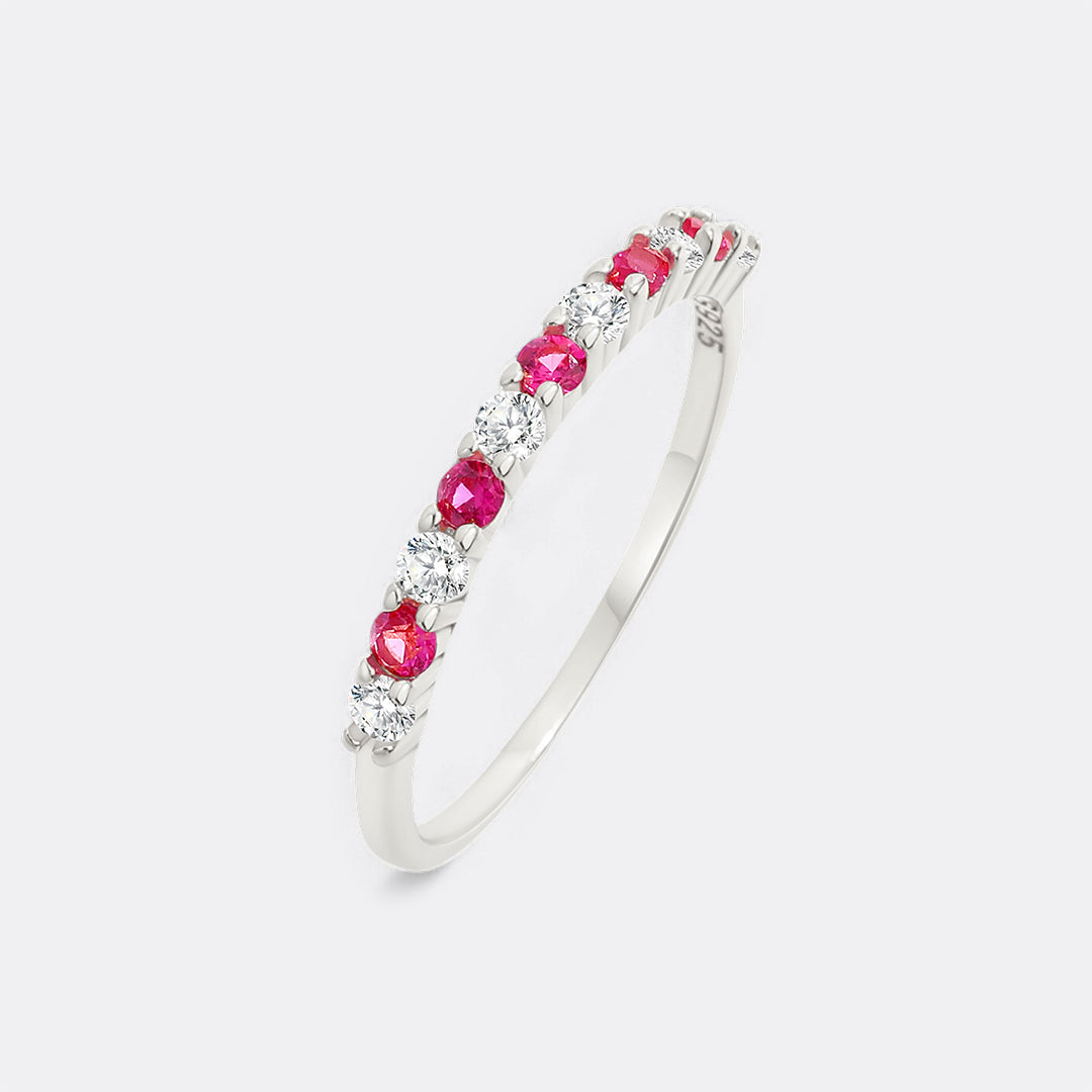 Diamond & Gemstone Stackable Ring