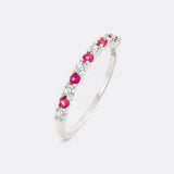 Diamond & Gemstone Stackable Ring