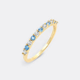 Diamond & Gemstone Stackable Ring