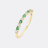 Diamond & Gemstone Stackable Ring