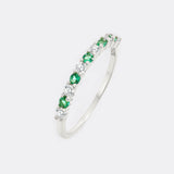 Diamond & Gemstone Stackable Ring