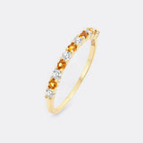 Diamond & Gemstone Stackable Ring