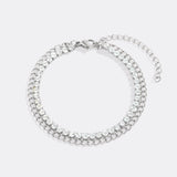Double Chain Tennis Bracelet