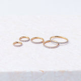 Eternity Crystal Cartilage Hoop Earrings | 16g