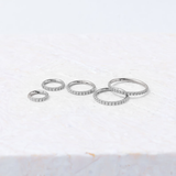 Eternity Crystal Cartilage Hoop Earrings | 16g