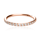 Eternity Crystal Cartilage Hoop Earrings | 16g