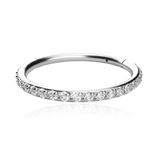 Eternity Crystal Cartilage Hoop Earrings | 16g
