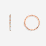 Eternity Crystal Cartilage Hoop Earrings | 16g