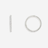 Eternity Crystal Cartilage Hoop Earrings | 16g