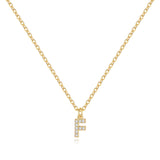 Pavé Uppercase Initial Necklace