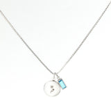 Family Birth Flower Locket Necklace with Birthstone