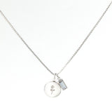 Family Birth Flower Locket Necklace with Birthstone