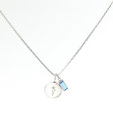 Family Birth Flower Locket Necklace with Birthstone
