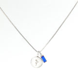 Family Birth Flower Locket Necklace with Birthstone