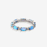 Eternity Fire Opal Ring