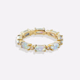 Eternity Fire Opal Ring